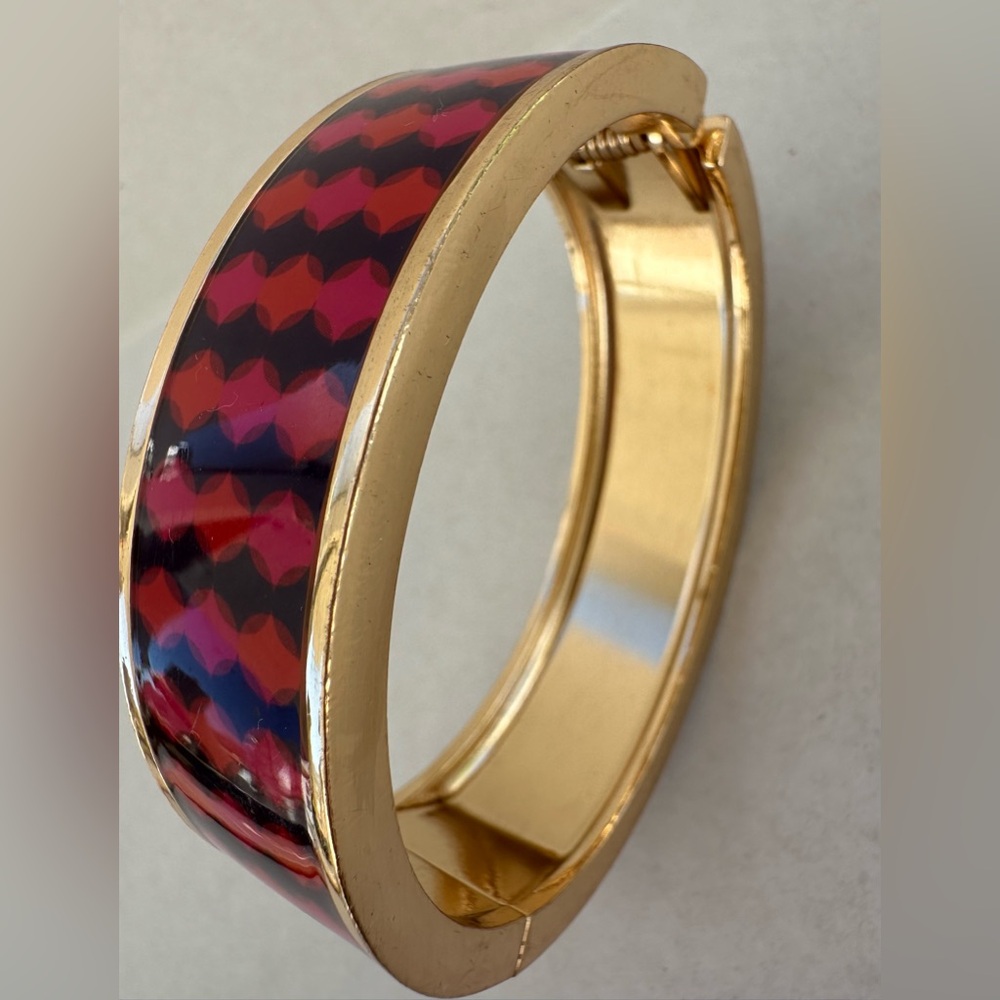 Avon Signature Pink And Purple Goldtone “Joyful Beautiful Bangle” - Picture 10 of 15